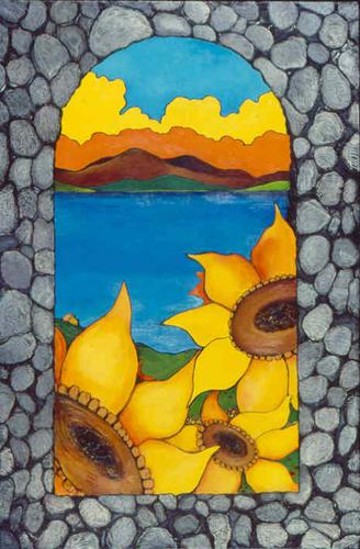 Painting-A View from the Villa