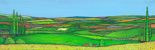 Painting-Landscape-Summer in Tuscany #12