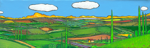Painting-Landscape-Summer in Tuscany #15