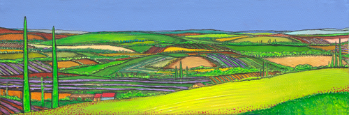 Painting-Landscape-Summer in Tuscany #14
