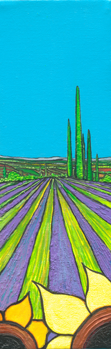 Painting-Landscape-Summer in Tuscany #10