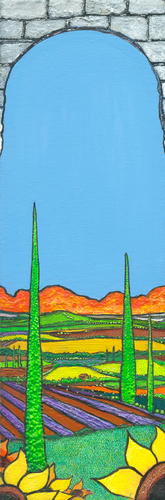Painting-Landscape-Summer in Tuscany #9