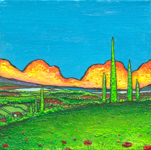 Painting-Landscape-Summer in Tuscany #7