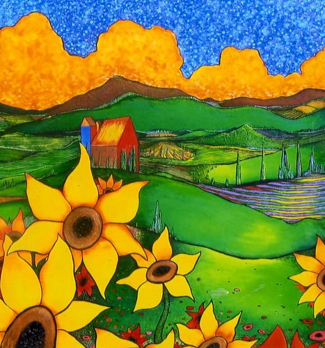 Painting-A Hilltop View