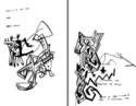Drawing--Ink-AbstractC28 and C29