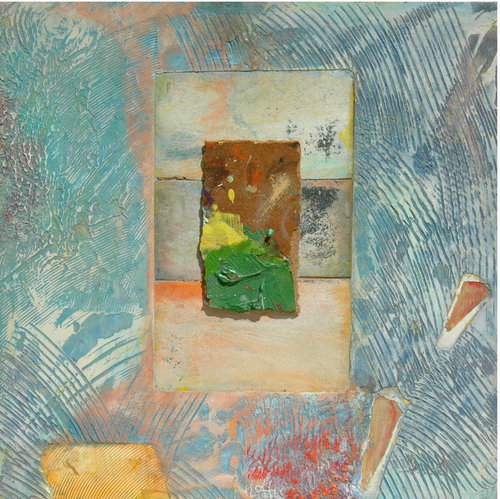Mixed Media-Non-representational-Green Palette III