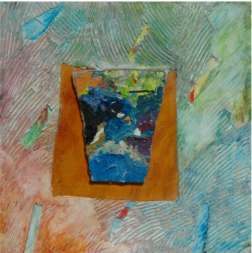 Mixed Media-Non-representational-Blue Palette III