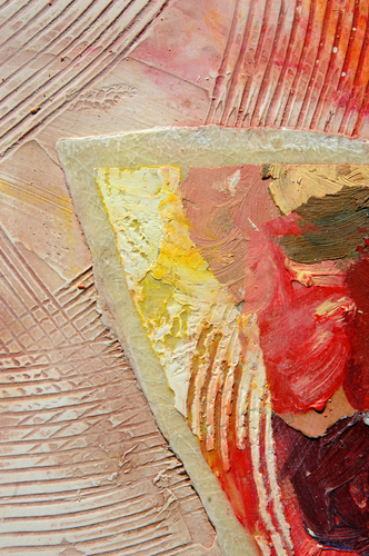 Mixed Media-Red Palette, Detail