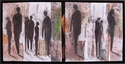 figurative,acrylic,framed,collage - Figurative Painting