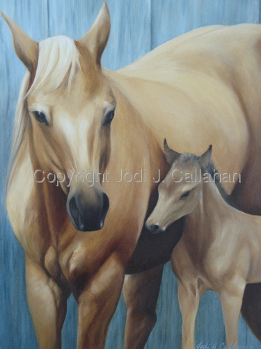 Painting-Animals-Close to Mama