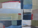 Abstract, mixed media, childlike art, hopscotch - Abstract Painting