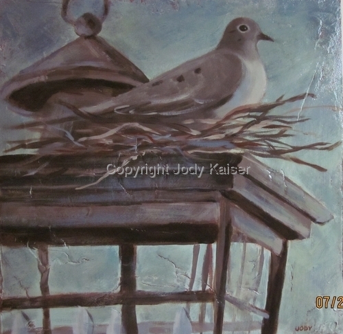 Dove On Lantern