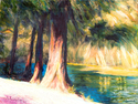 Painting--Oil-ImpressionismSpring Lake 3