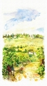 Painting--Watercolor-ImpressionismTuscany
