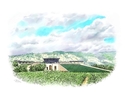 Illustration-Opus One Winery, Napa, CA.