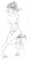 Drawing--Pencil-FigurativeThe Model