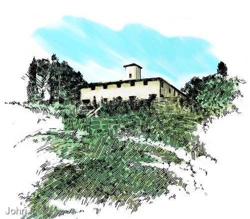 Illustration-Italian Villa