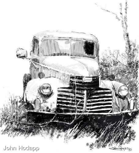 Illustration-Old Car