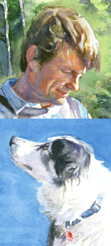 Painting-Animals-Swim Swim (Detail)