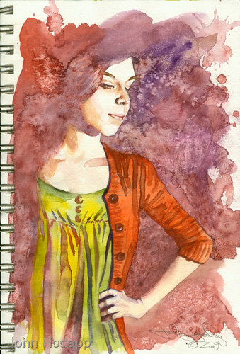 Painting-Girl in Shadow