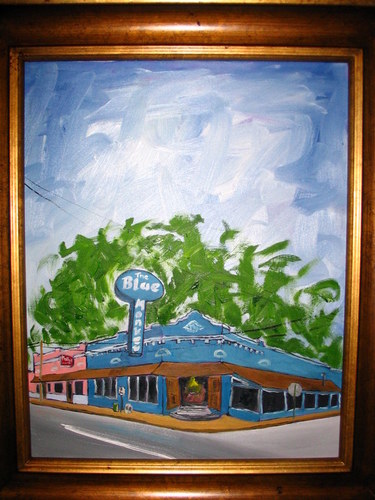 Painting-Cityscape-Blue Monkey