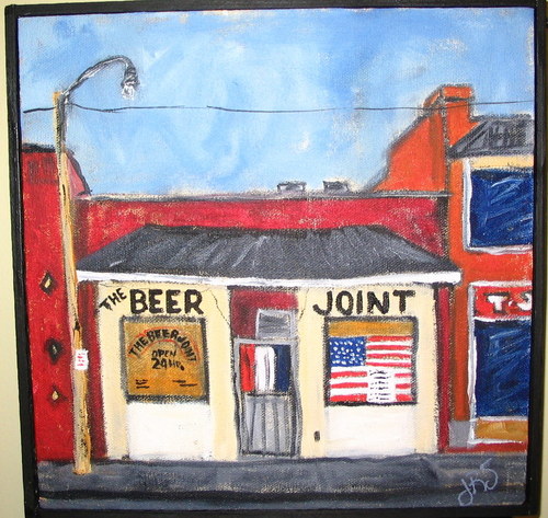 Painting-Cityscape-Beer Joint