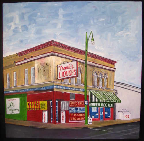 Painting-Cityscape-Franks Liquors