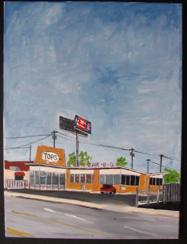 Painting-Cityscape-Tops BBQ