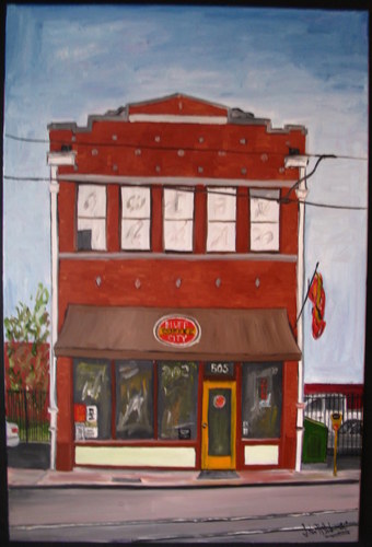 Painting-Cityscape-Bluff City Coffee