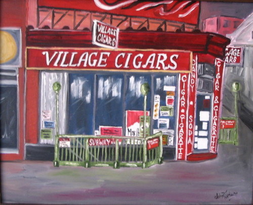 Painting-Cityscape-Village Cigars