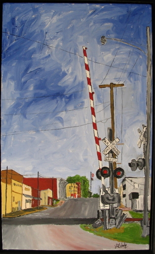 Painting-Cityscape-Looking Uptown