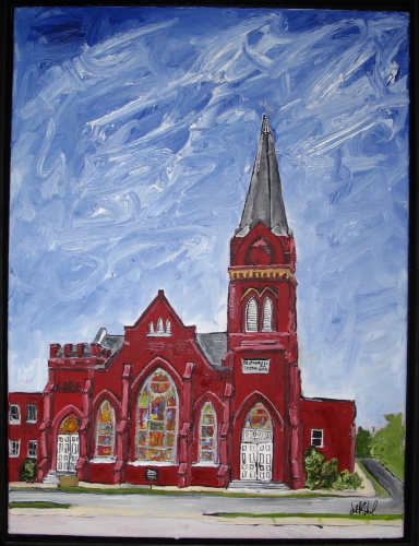 Painting-Cityscape-M.E. Church South