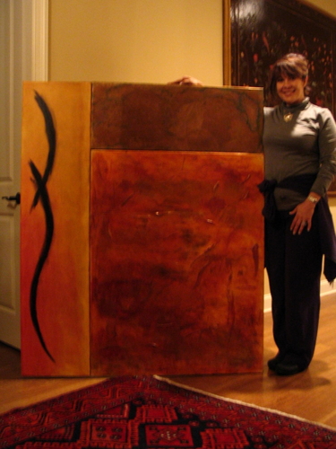 Painting-Abstract Copper