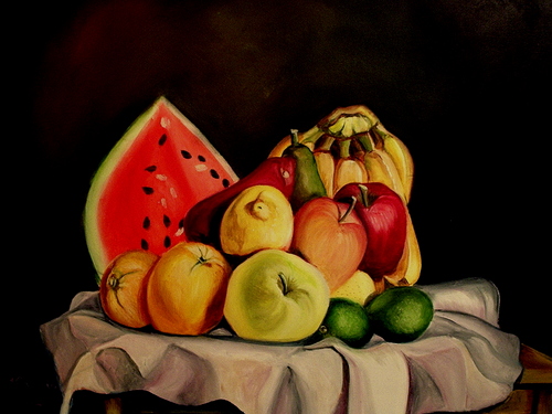 Painting-Still Life-Healthy Eating 1