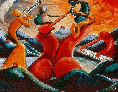 Painting-Abstract-The Band
