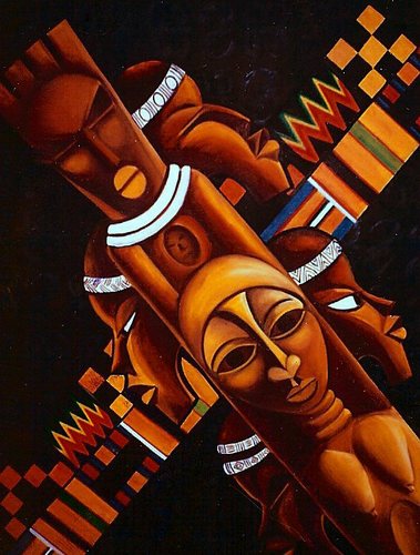 Painting-Symbolism-The Linguist Staff