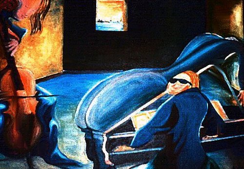 Painting-Abstract-The Pianist