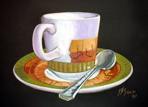 Painting-Still Life-Tea cup2