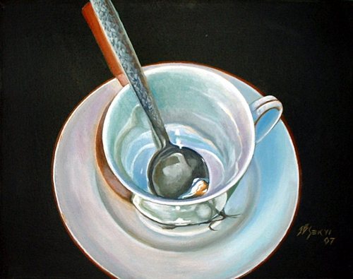 Painting-Still Life-Teacup3