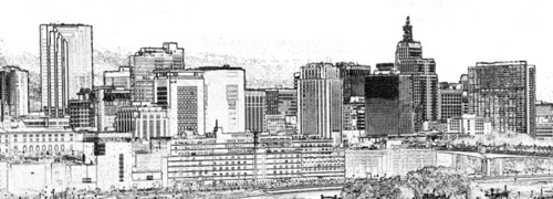 Photography-Black & White-St Paul Skyline