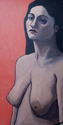 Painting--Acrylic-ExpressionistJulie In Red