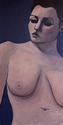 Painting--Acrylic-ExpressionistNude In Blue