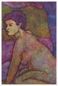 Joseph Ardizzone - Figurative Print Making Nude Female, Monoprint - Figurative Print Making