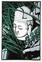 Print Making--LandscapeBuddah in the Garden
