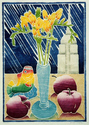 Print Making--Still LifeFreesia