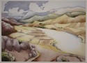Painting--Watercolor-LandscapeFlats and Heights