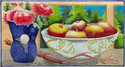 Print Making--Woodblock-Still LifeMums and Apples