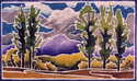 Print Making--LandscapePoplars