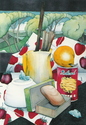 Painting--Watercolor-Still LifeStrawberry Paper