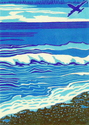 Print Making--LandscapeFlying over Water